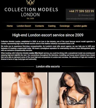 Luxury London escorts by Collection Models