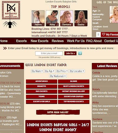 Since 2005 providing genuine London escorts