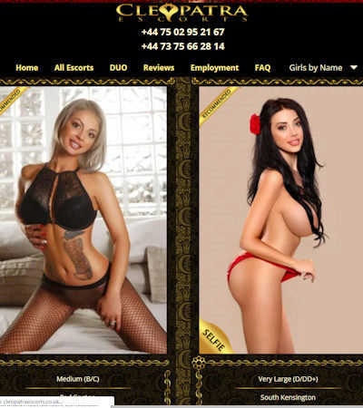From young teen escorts to mature London escorts