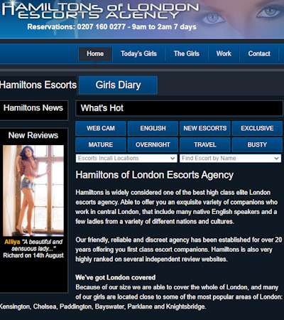 Discreet and long established London escort agency