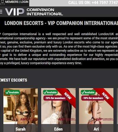 Find the best VIP escorts in London